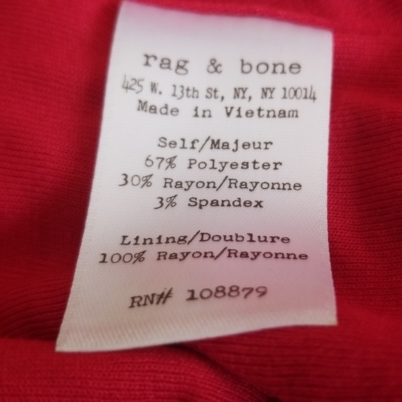 Rag & Bone Red Sheath Dress - Picture 8 of 8